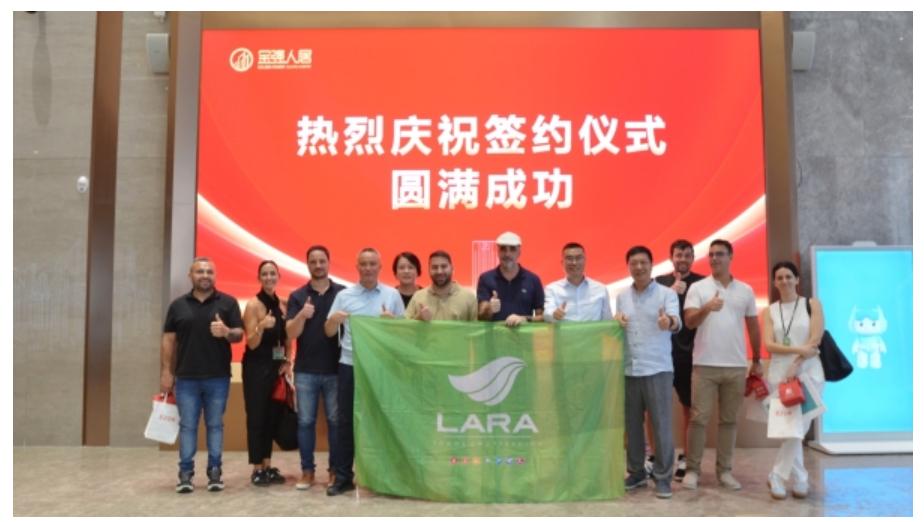The inspection team from Argentina's LARA Group visited Jinqiang Habitat Group